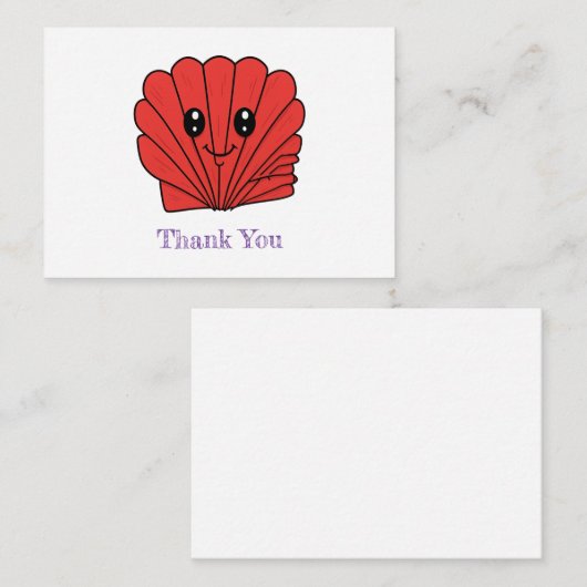 Seashell ノートカード (正面/裏面)