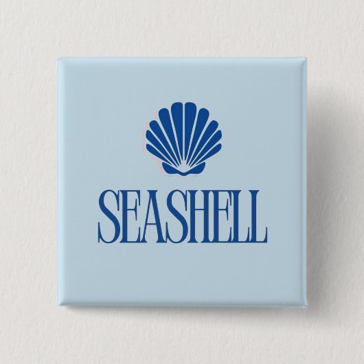 Seashell 缶バッジ (正面)