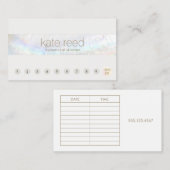 Seashell 10 Punch顧客ロイヤリティアポイントメント 名刺 (正面/裏面)