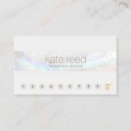 Seashell 10 Punch顧客ロイヤリティアポイントメント 名刺