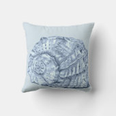 Seashell 3オンライトブルー クッション (裏面)