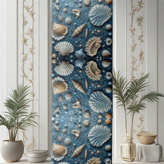 Seashell Aquatic Fish Underwater Mollusk Ocean Art タイル