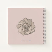 Seashell Art Personalized Mindfulness Journal ノートブック (裏面)