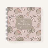 Seashell Art Personalized Mindfulness Journal ノートブック (正面)