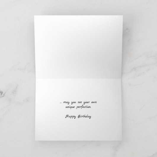 Seashell Beach Birthday Wishes カード (内部)