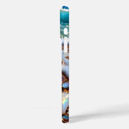 Seashell Beach iPhone Case Coastal Summer Design Case-Mate iPhoneケース (裏面 / 左)