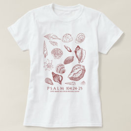Seashell Bible Verse Tシャツ