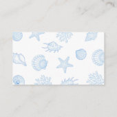 Seashell Bridal Registry QR code エンクロージャーカード (裏面)