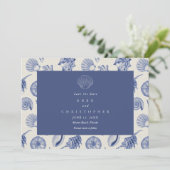 Seashell Coastal Beach Wedding Photo  セーブザデート (スタンド正面)