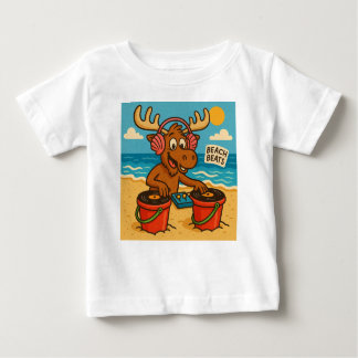 Seashell DJ – Beach Beats Tee for Kids ベビーTシャツ