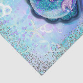 Seashell Fit for a Mermaidグリッター誕生日パーティー 薄葉紙 (詳細)