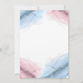 Seashell Gender Reveal He or She We Shell Sea 招待状 (裏面)