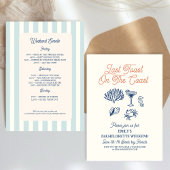 Seashell Last toast coast Bachelorette Weekend 招待状