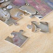 Seashell Mosaic Beach Horizon Glow ジグソーパズル (側面)