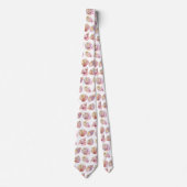 Seashell Ocean Nautical Pattern Neck Tie ネクタイ (正面)