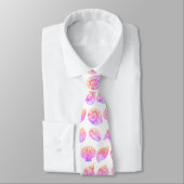 Seashell Ocean Nautical Pattern Neck Tie ネクタイ (タイ)