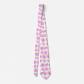Seashell Ocean Nautical Pattern Neck Tie ネクタイ (裏面)