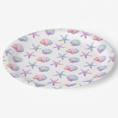 Seashell Pattern ペーパープレート (アングル)