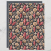 Seashell pattern double-sides scrapbook paper (正面/裏面)