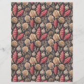 Seashell pattern double-sides scrapbook paper (正面)