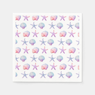 Seashell Pattern Party スタンダードカクテルナプキン