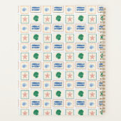 Seashell Pattern Personalized Modern Boho  プランナー手帳 (裏面)