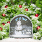 Seashell Snowman Let It Snow PHOTO Reverse Side (クリスマス)