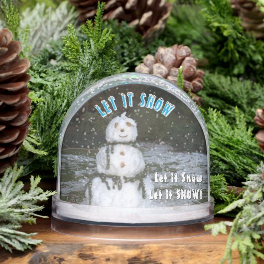 Seashell Snowman Let It Snow PHOTO Reverse Side (冬)