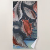 Seashell Sonata ビーチタオル (正面)