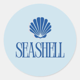 Seashell Sticker ラウンドシール
