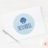 Seashell Sticker ラウンドシール (封筒)