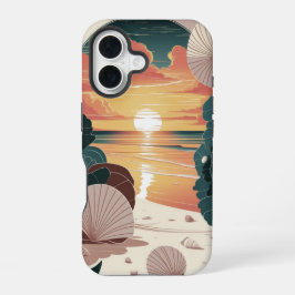 Seashell Sunset Beach iPhone 16ケース
