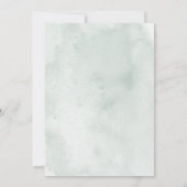 Seashell Watercolor Minimalist Beach Wedding 招待状 (裏面)