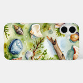 Seashell Watercolor Nature Case-Mate iPhoneケース (裏面 (横))