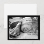 seashell white sand bw rsvp (正面/裏面)