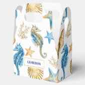 Seashellsパターンビーチ結婚式優先ボックス フェイバーボックス (オープン)