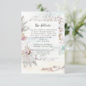 seashellsビーチ結婚式情報カード エンクロージャーカード (スタンド正面)