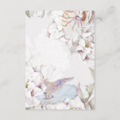 seashellsビーチ結婚式情報カード エンクロージャーカード (裏面)