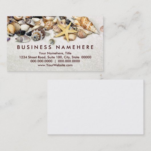 Seashells名刺 名刺 (正面/裏面)
