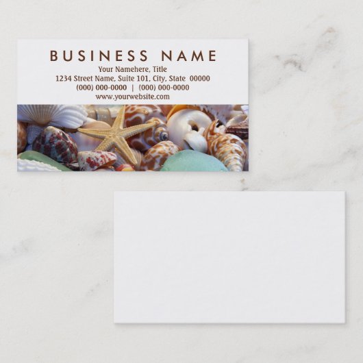 Seashells名刺 名刺 (正面/裏面)