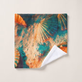 Seashells夏の写真 バスタオルセット (ウォッシュタオル)