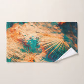 Seashells夏の写真 バスタオルセット (ハンドタオル)