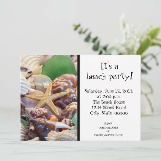 Seashells招待状 招待状 (スタンド正面)