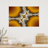 Seashells – フラクタルポスター ポスター (キッチン)