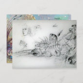 SEASHELLS /魔法バターフィー植物 ポストカード (正面/裏面)