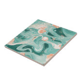 Seashells and Ocean Waves Pattern (6) タイル (側面)