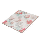 Seashells and Ocean Waves Pattern (7) タイル (側面)