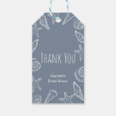 Seashells and Star Fish Bridal Shower Thank You ギフトタグ (正面)