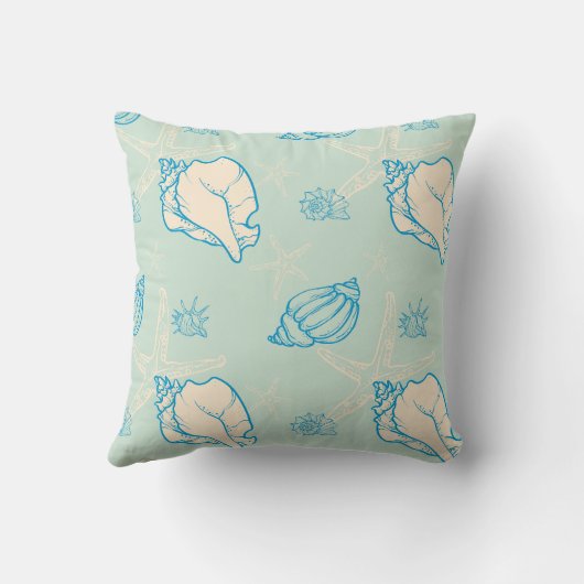seashells and starfish クッション (裏面)