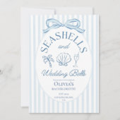 Seashells and Wedding Bells Bachelorette Itinerary 招待状 (正面)